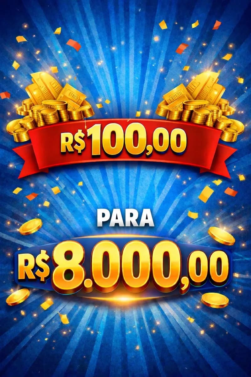 DEZENA: 100,00 PARA 8.000,00 MIL SORTEIO 15 DE ABRIL