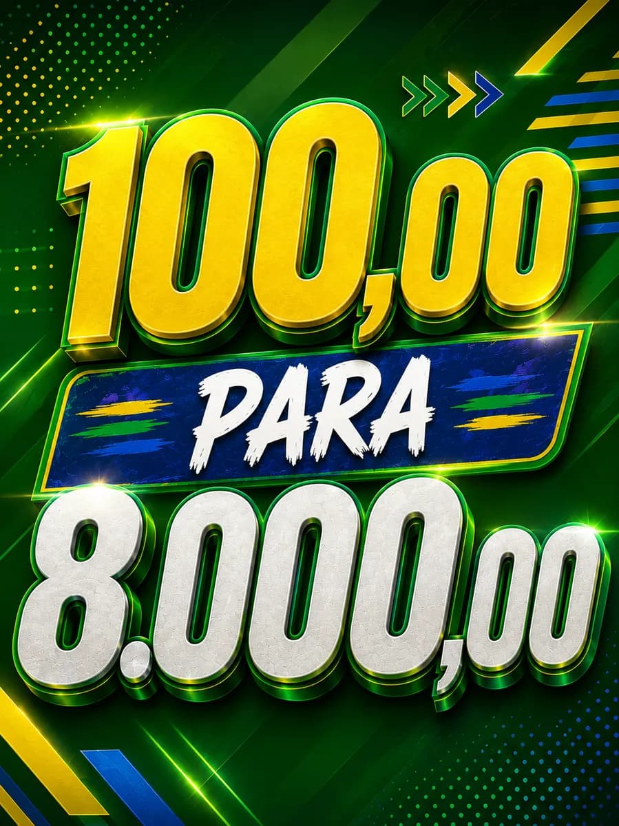 DEZENA : 100,00 PARA 8.000,00 SORTEIO 08 DE JULHO