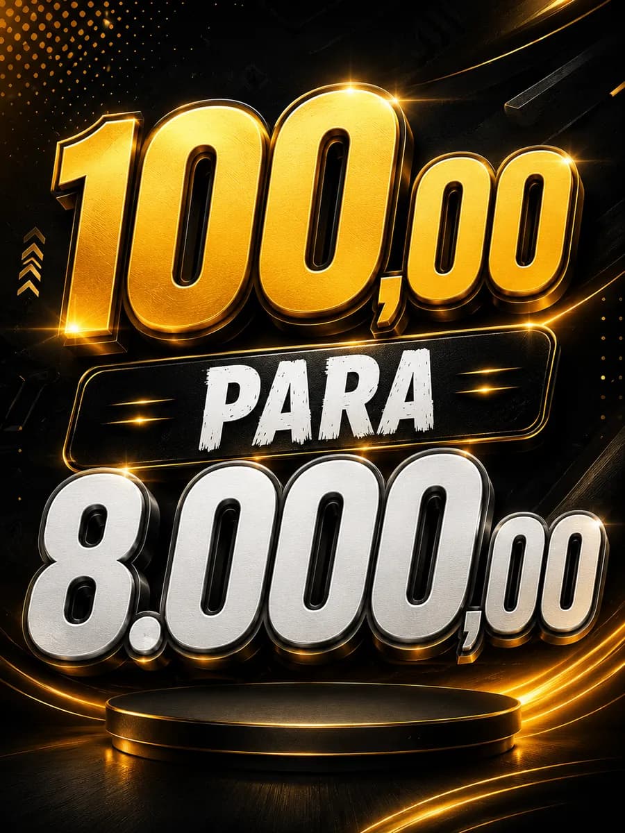 DEZENA : 100,00 PARA 8.000,00 SORTEIO 26 DE JULHO