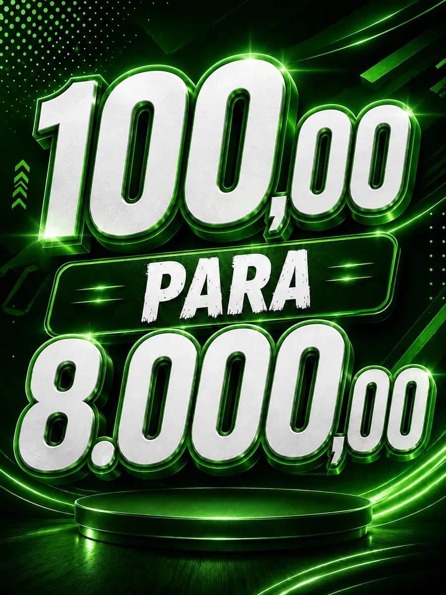 DEZENA : 100,00 PARA 8.000,00 SORTEIO 29 DE JULHO